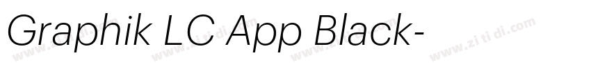 Graphik LC App Black字体转换 Graphik LC App Black字体转换